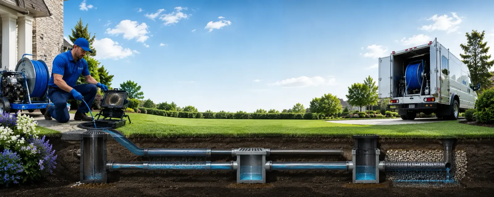 Outdoor drain cleaning information for Steilacoom, WA